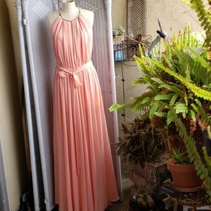 Maxi halter with gold hardware